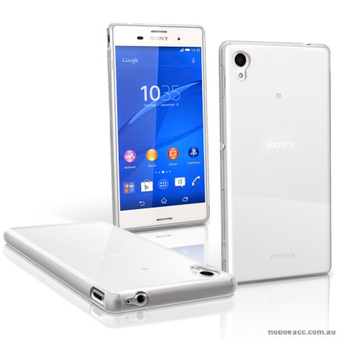 TPU Gel Case Cover for Sony Xperia M4 - Clear