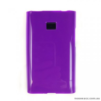 Soft TPU Gel Case for LG Optimus L3 E400 - Purple