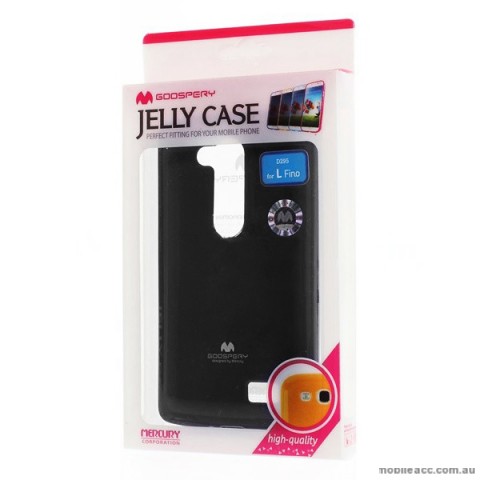 Korean Mercury TPU Gel Case Cover for LG L Fino - Black