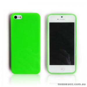Matte-in TPU Gel Case for iPhone 5/5S/SE - Green