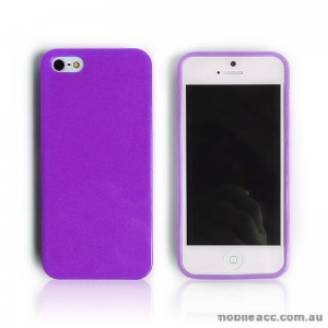 Shinning TPU Gel Case for iPhone 5/5S/SE - Purple