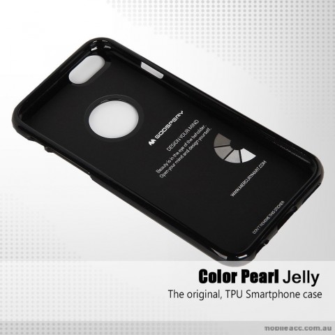 iPhone 6/6S Korean Mercury Pearl TPU Gel Case Cover - Black