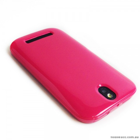 TPU Gel Case for HTC One SV - Hot Pink