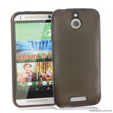TPU Gel Case Cover for HTC Desire 510 - Dark Grey