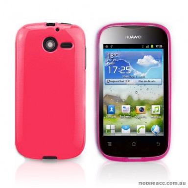TPU Gel Case for Telstra Huawei Ascend Y201 - Hot Pink