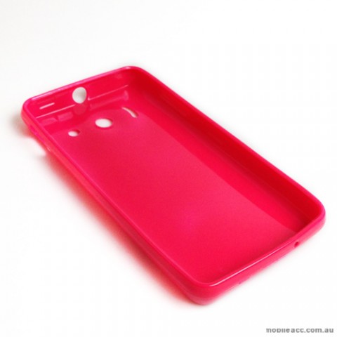 TPU Gel Case for Telstra Huawei Ascend Y300 - Hot Pink