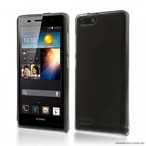 TPU Gel Case Cover for Huawei Ascend G6 - Smoke Black