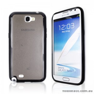 TPU   PC Case for Samsung Galaxy Note2 N7100 - Black