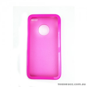 TPU PC Case Cover for iPhone 4 / 4S - Pink