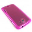 TPU   PC Back Case for HTC One X - Hot Pink