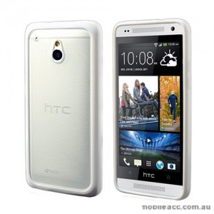 TPU   PC Case for HTC One mini M4 - White