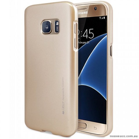 Mercury Goospery iJelly Gel Case For Samsung Galaxy S7 - Gold