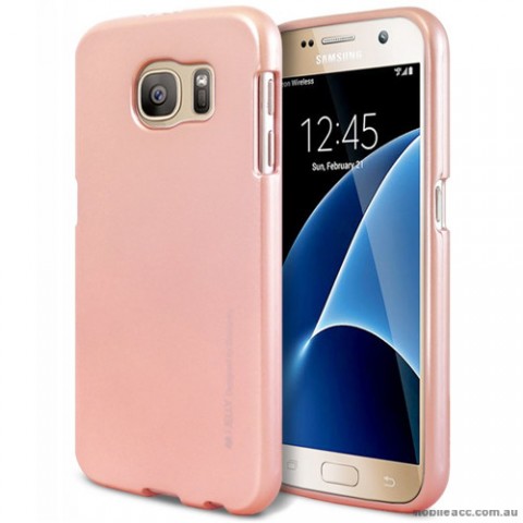 Mercury Goospery iJelly Gel Case For Samsung Galaxy S7 - Rose Gold