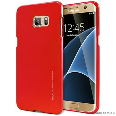 Mercury Goospery iJelly Gel Case For Samsung Galaxy S7 - Red