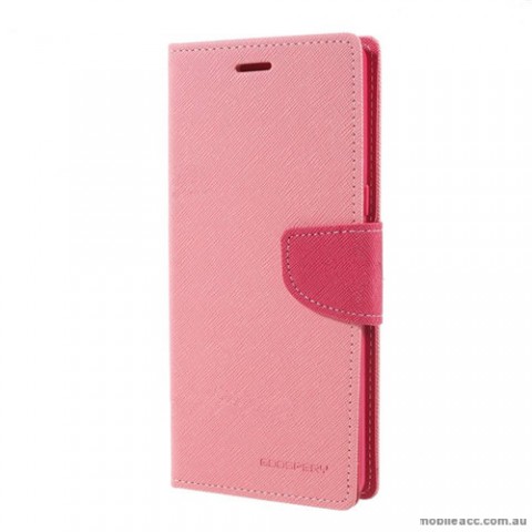 Korean Mercury Fancy Diary Wallet Case For Samsung Galaxy Note 8 - Light Pink