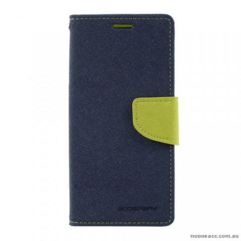 Korean Mercury Fancy Diary Wallet Case For Samsung Galaxy Note 8 - Navy