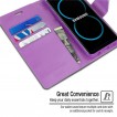 Mercury Goospery Sonata Diary Stand Wallet Case For Samsung Galaxy Note 8 - Purple
