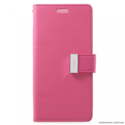 Mercury Rich Diary Wallet Case for Samsung Galaxy S9 - Hot Pink
