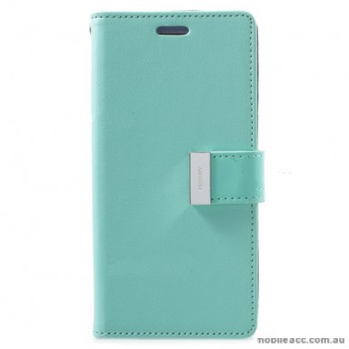 Mercury Rich Diary Wallet Case for Samsung Galaxy S9 - Mint
