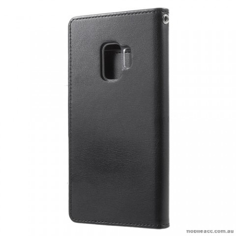 Mercury Rich Diary Wallet Case for Samsung Galaxy S9 Plus - Black