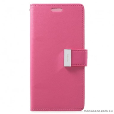 Mercury Rich Diary Wallet Case for Samsung Galaxy S9 Plus - Hot Pink