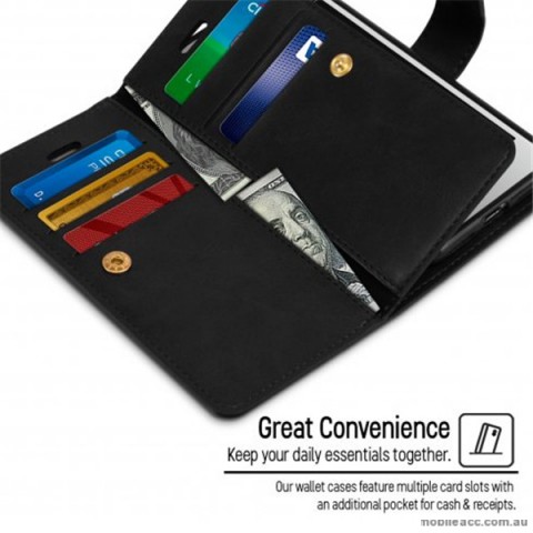 Korean Mercury Goospery Mansoor Wallet Case Cover iPhone 7/8 4.7 Inch - Black