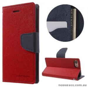 Korean Mercury Fancy Diary Wallet Case For iPhone 7/8 4.7 Inch - Red
