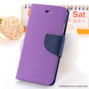 Korean Mercury Fancy Diary Wallet Case Cover For iPhone 7+/8+  5.5 inch - Purple