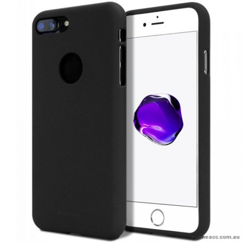 Genuine Mercury Goospery Soft Feeling Jelly Case Matt Rubber For iPhone 7 Plus - Black