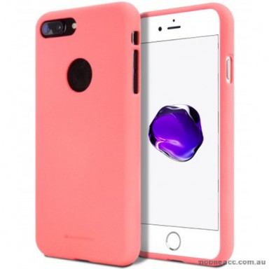 Genuine Mercury Goospery Soft Feeling Jelly Case Matt Rubber For iPhone 7 Plus - Coral