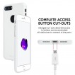 Genuine Mercury Goospery Soft Feeling Jelly Case Matt Rubber For iPhone 8 Plus - White