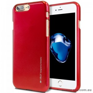 Mercury Goospery iJelly iPhone 7+/8+  5.5 inch Gel Case - Red