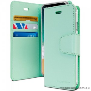 Mercury Goospery Sonata Diary Stand Wallet Case For iPhone X - Mint