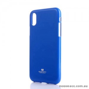 Mercury Pearl TPU Jelly Case For iPhone X - Royal Blue.