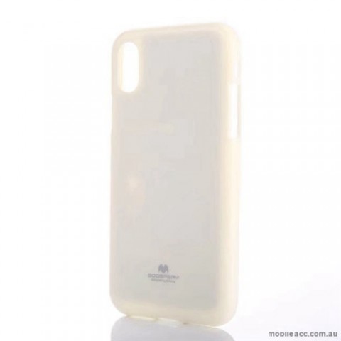Mercury Pearl TPU Jelly Case For iPhone X - White