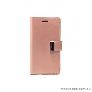 Korean Mercury Rich Diary  Wallet Case For Iphone XR 6.1"  Rose Gold