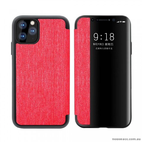 Stylish and Smooth Flip Case with a Protective edge For iPhone11 Pro 5.8 inch  Red