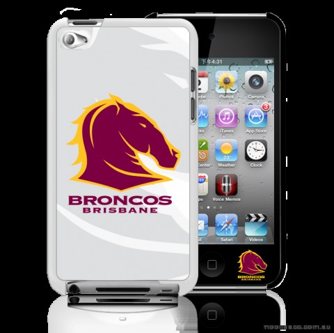 NRL Licensed Brisbane Broncos Watermark Back Case for iPod Touch 4