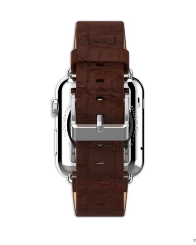 HOCO ART SERIES BAMBOO REAL LEATHER WATCHBAND FOR APPLE WATCH - BROWN