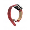 HOCO ART SERIES BAMBOO REAL LEATHER WATCHBAND FOR APPLE WATCH - RED