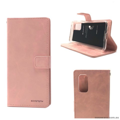 Bluemoon Diary Wallet Case For Samsung A51 6.5 inch  A515  Rose Gold