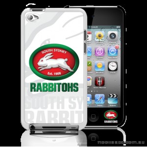 NRL Licensed South Sydney Rabbitohs Watermark Back Case for iPod Touch 4
