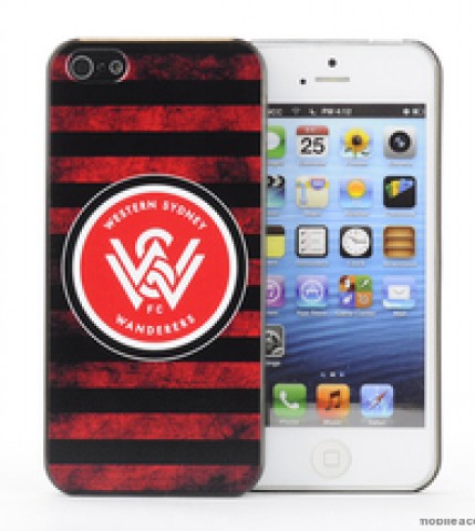 Licensed A-League Wester Sydney Wanderers Grunge Back Case for iPhone 5/5S