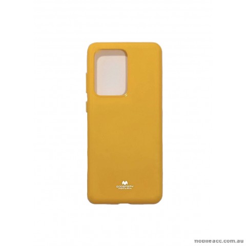 Mercury Pearl TPU Jelly Case for Samsung S20 Ultra 6.9 inch  Yellow