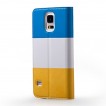 Momax Modern Flip Diary Case for Samsung Galaxy S5 - Blue / Yellow