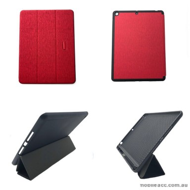 Foldable Magnetic Smart Cover for Apple iPad 10.2 inch 2019  Red