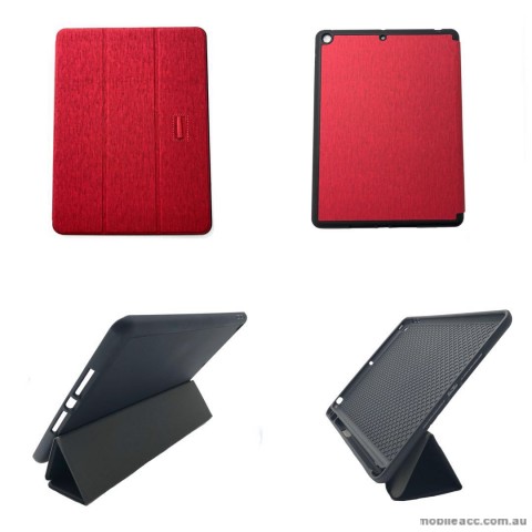 Foldable Magnetic Smart Cover for Apple iPad 10.2 inch 2019  Red