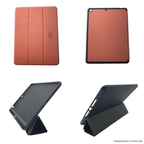 Foldable Magnetic Smart Cover for Apple iPad 10.2 inch 2019  Brown