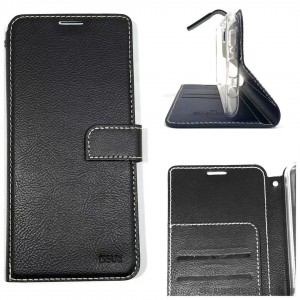 Molancano ISSUE Diary Wallet Case For iPhone12 6.1inch  Black