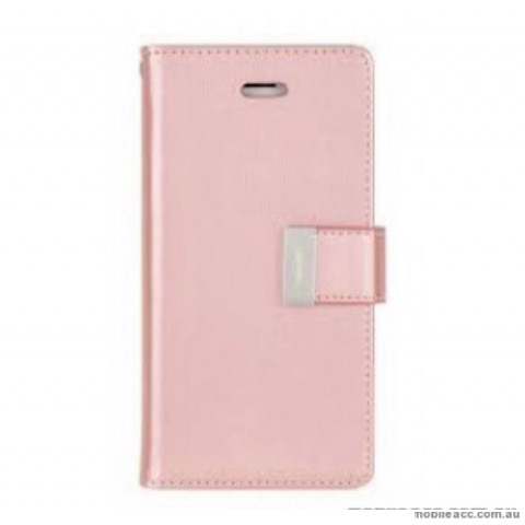 Mercury Rich Diary Wallet Case For iPhone12 Pro  MAX 6.7 inch Rose Gold